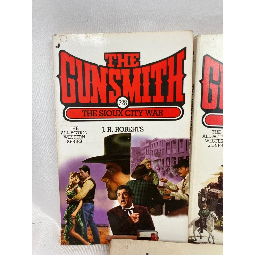 J.R. Roberts The Gunsmith Western Paperback Lot of 5 Nos 124, 129, 168 & 2 more!